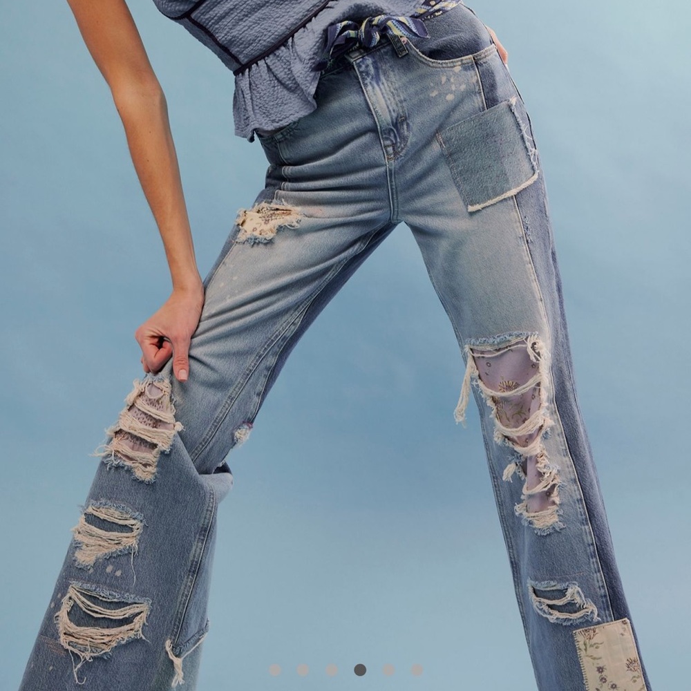 We the Free Love Story Mid-Rise Flare Jeans